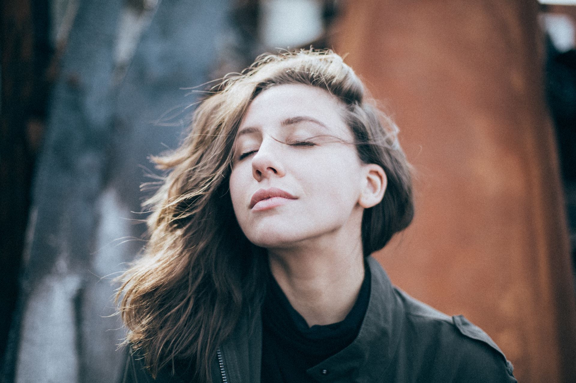 a person wearing a black shirt